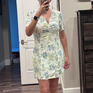 The Kooples Floral Print White Dress